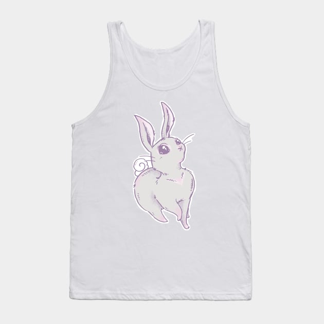 Pondering Bunny Tank Top by SimplyKitt